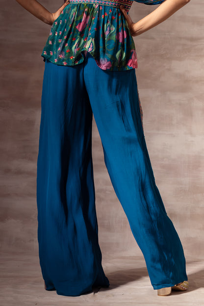 Lotus Crepe Palazzo Pants