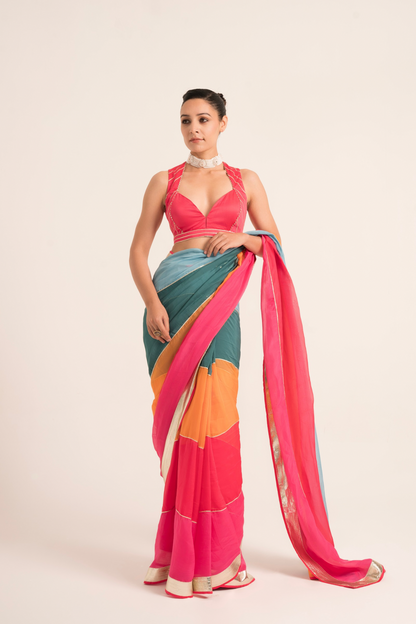 Rangrez Gota Embellished Saree