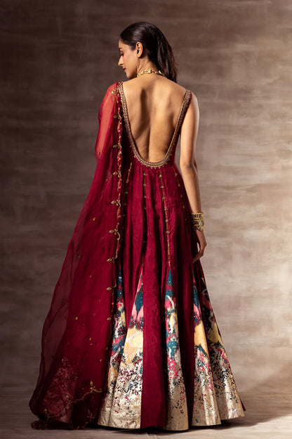 Ikat Silk Anarkali