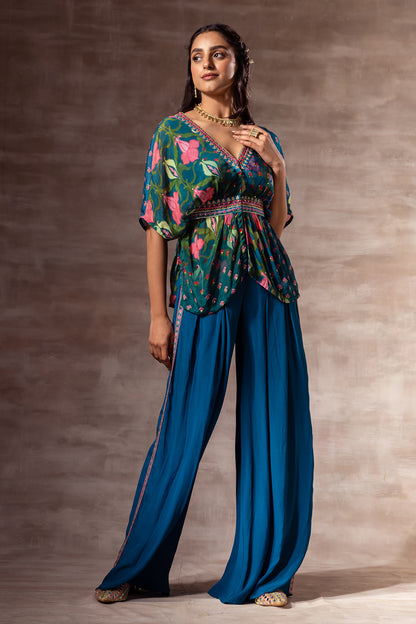 Lotus Crepe Palazzo Pants