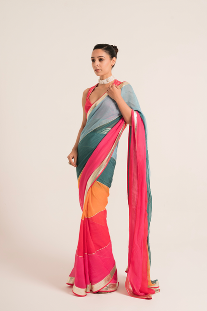 Rangrez Gota Embellished Saree