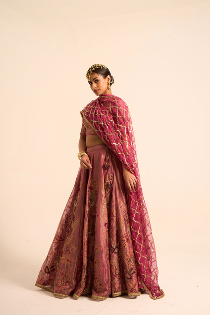 Sunehri Lehenga Set