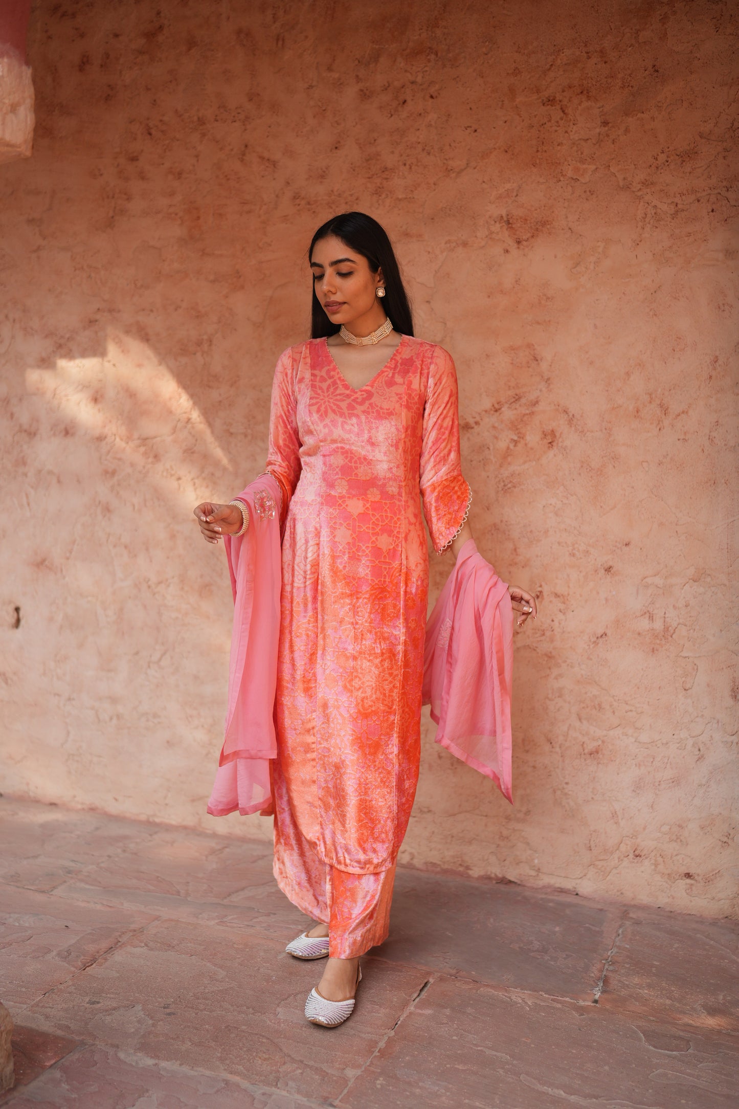 Millenial Pink Kurta Set